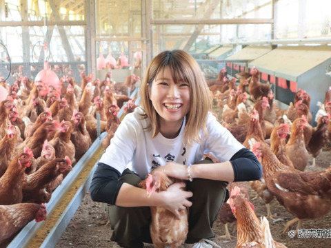 🎁贈りものにも🎁平飼いごちそう卵【あかねの虜】Lサイズ（40個入り） 28歳2児の母がプロデュースした話題の卵【👑大手検索サイト「福岡 卵」表示ランキング１位の農場です👑】