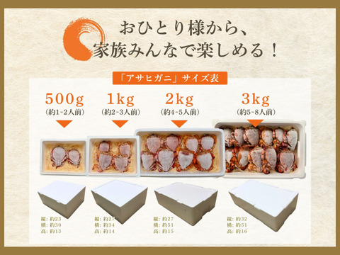 【希少ガニ】宮崎県産アサヒガニ［２kg］漁師直送・生冷凍