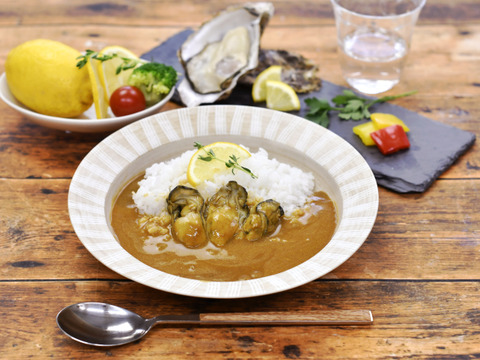 かきカレー食べ比べ6食セット　生食用かきを贅沢に使用！　レトルトカレー　かきの旨みがたっぷり♪　かきーマカレー×3　かなわのかきカレー×3