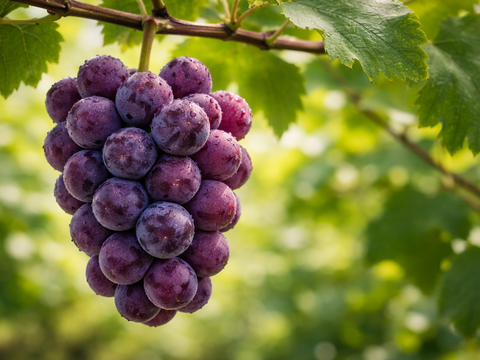 黒ぶどうのパイオニア『新鮮朝採』KOSHUピオーネ1㎏セット（2房程度）