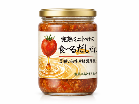 【10%off】完熟ミニトマトのだしだれ+ミニトマト900ｇ｜ご飯のお供・食べるだし・万能調味料｜濃厚だしオイル