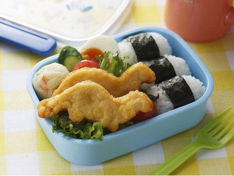 子どもに大人気！かわいい国産鶏の恐竜チキンナゲット500g×2p