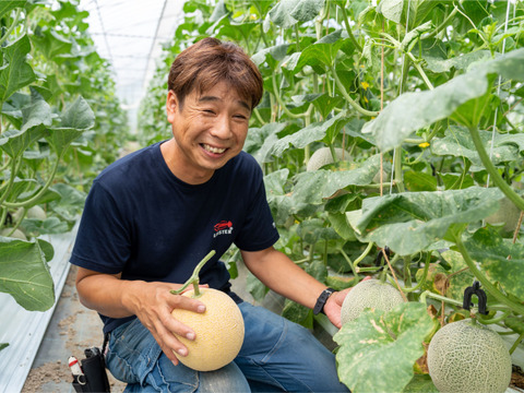 【お中元】【島根県発！幻のメロン】「ゴールデンパール」2玉入（1玉約１.３㎏×２）