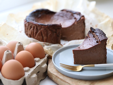濃厚プレミアムバスクチーズケーキ/チョコ/Premium Basque Cheesecake