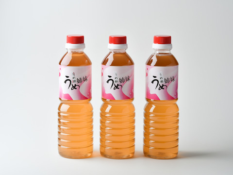 和歌山県特別栽培認定農園の梅酢（白梅酢） 500ml ３本セット