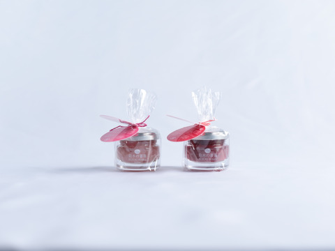 国産エディブルローズのジャム　ダマスクローズとハマナス（５０ｇ×２個） ギフトセット