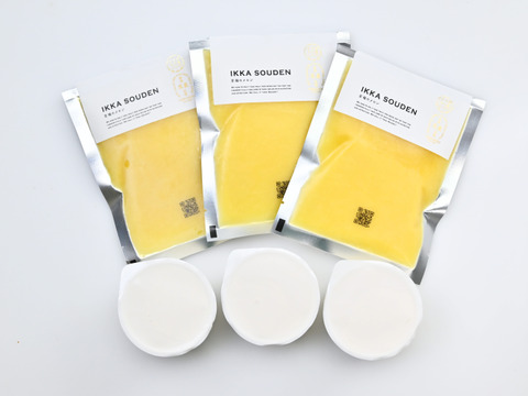 【父の日ギフト】マスクメロンのピューレ3袋と高知のバニラアイス3個