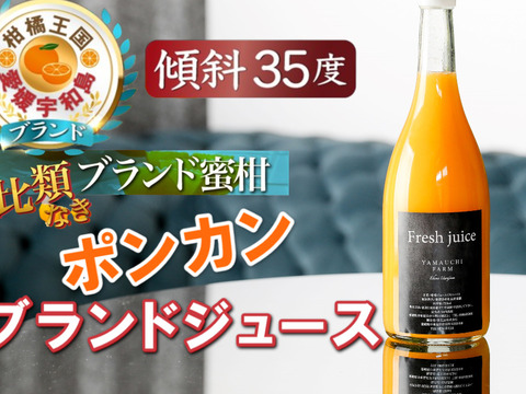 🍊TBS出演記念🍊THE・TIME紹介ミシュラン御用達『幻のポンカンジュース』傾斜35度を誇る絶壁で実る希少な宇和島ブランドみかんジュース【家庭用・贈答用】【冬ギフト】