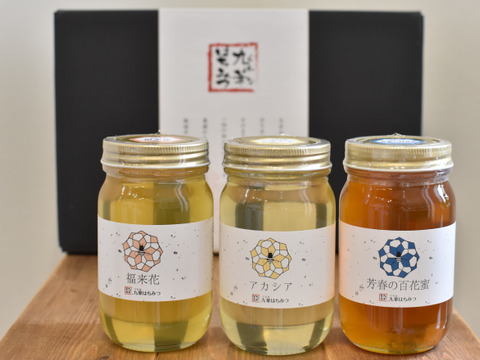 そば蜂蜜 300g　3本 北海道産 　国産蜂蜜　生はちみつ　非加熱