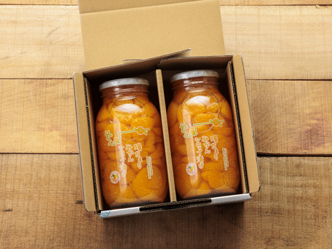 陽だまりファーム　みかんシロップ漬け　青島みかん シロップ漬け ビン詰900g 静岡県産　2本セット