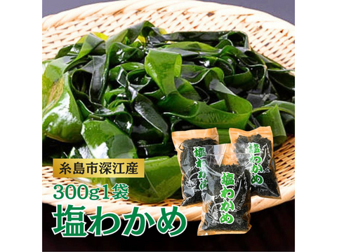 塩蔵わかめ 300g 新物 糸島 深江産