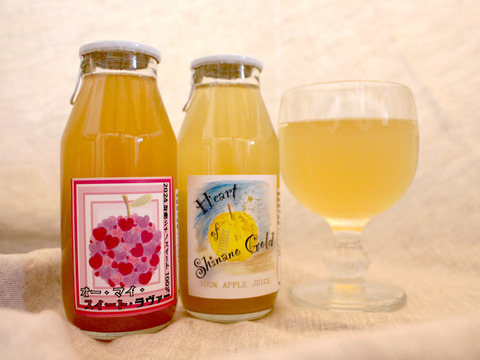 【夏ギフト】りんごジュース10種飲み比べギフトボックス〜180ml飲みきりサイズ10本入り〜　化学合成農薬30～50％削減栽培