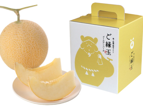 【お中元】【島根県発！幻のメロン】「ゴールデンパール」１玉約１.３kg