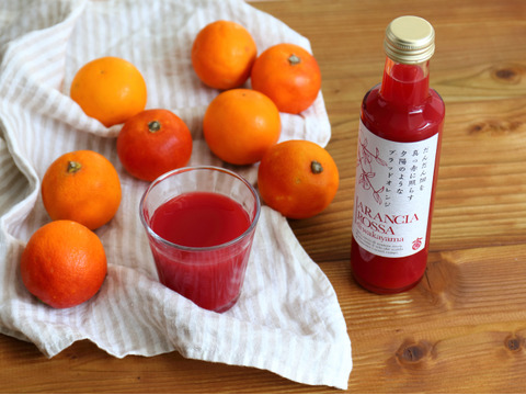 ブラッドオレンジジュースギフト 180ml×８本 果汁100％ストレート　和歌山県産【夏ギフト】