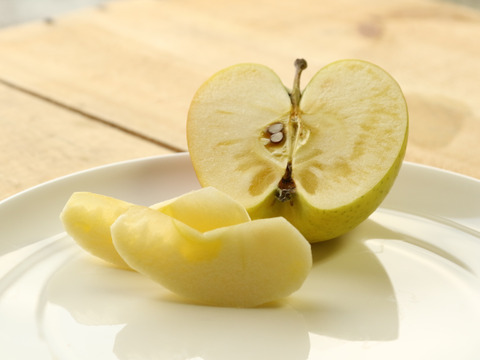 【先行予約・11月上旬収穫】ぐんま名月 幻と呼ばれた黄色りんご 家庭用 2.5kg (6〜12玉)