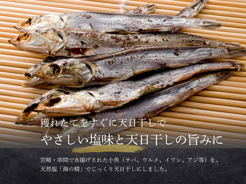 【海の精×天日干し】小魚の無添加干物（500g）