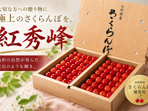 【限定５箱】【先行予約特価】山形県産さくらんぼ　紅秀峰　贈答用　1kg