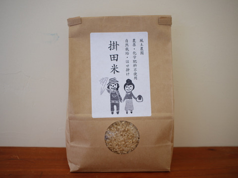 幻のお米！『自然栽培米ササシグレ玄米』掛田米（３kg）