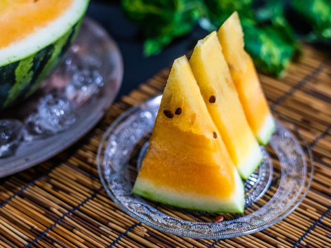 金色羅皇🍉甘さを追求すると果実色は黄金だった✨ 完売御礼