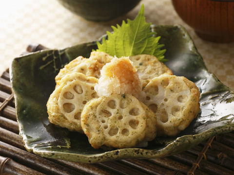 ふんわりつくね×シャキシャキ蓮根！みつせ鶏蓮根かさね揚げ（あおさ入り）計1kg