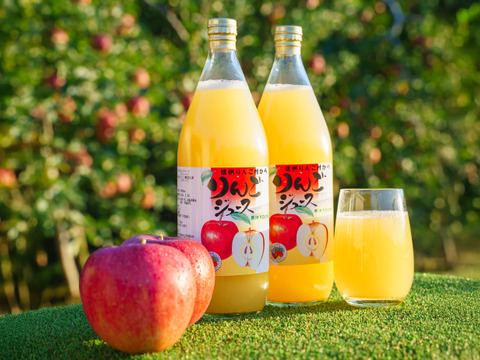 【緊急SOS！賞味期限間近のため25%OFF】完熟ストレートりんごジュース 1000ml × 6本