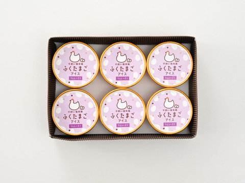 平飼いふくたまごアイス／ラムレーズン(６個セット)