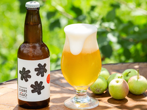 ビールみたいなりんごのお酒⁉りんご由来の炭酸と豊かな泡🍺甘くない✨ テキカカシードル 3本入🍏摘果りんごを活用したSDGsなお酒【ギフト】ホワイトデー💖