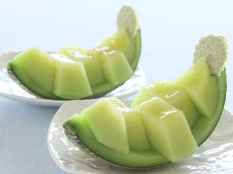 【茨城県鉾田市旭村産】食べ比べ！イバラキング・クインシーメロン2玉【特秀】