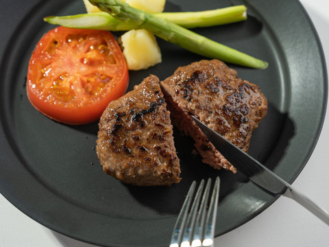 【冬ギフト・お歳暮】放牧黒毛和牛100％ 無添加ハンバーグ6個セット※熨斗対応可