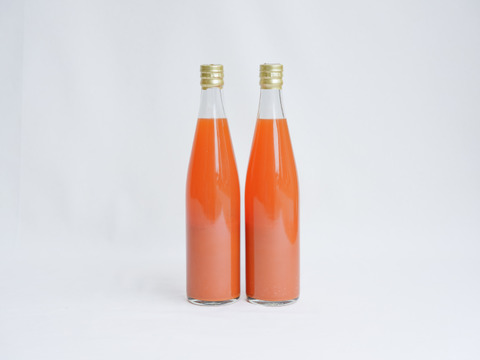 有機人参100％ジュース1本　リンゴが入った人参ミックスジュース1本の詰め合わせ　（　飲み比べて楽しい2種類セット　）