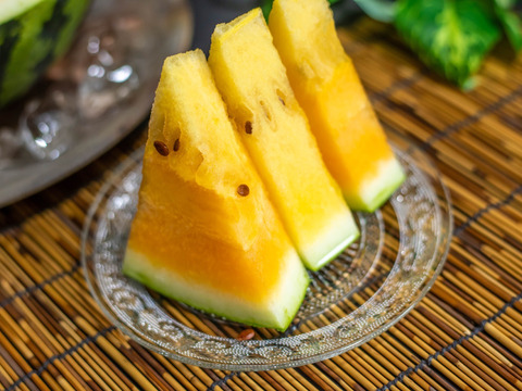 金色羅皇🍉甘さを追求すると果実色は黄金だった✨　完売御礼🙇‍♂️