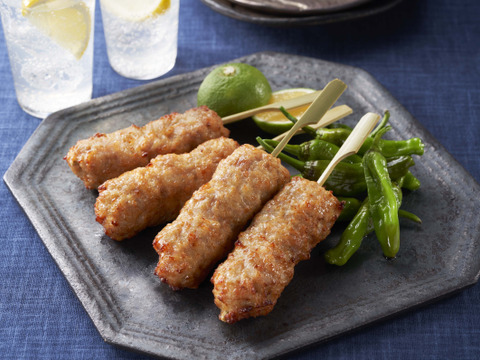 ふっくらジューシー！レンジで簡単！みつせ鶏焼きつくね串 8本