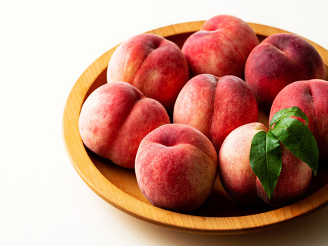 6月末～７月上【糖度15度以上保証】「日川白鳳桃」まるでスイーツ 1.8kg  7-9玉前後