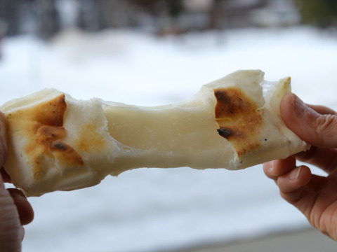 【伝統的な製法】水を使わず搗きあげた「わかとち産もち」白もち500g