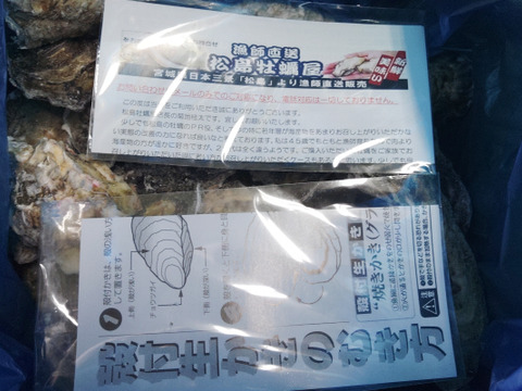 【水産庁補助事業　送料無料】❄️ 生食用４ｋｇ 殻付き 牡蠣 急速凍結 🦪 松島牡蠣屋直送 BBQ・ホームパーティーに！ 🔥 オイスター oyster 貝 😋冷凍牡蠣 貝類 二枚貝【冬ギフト】B