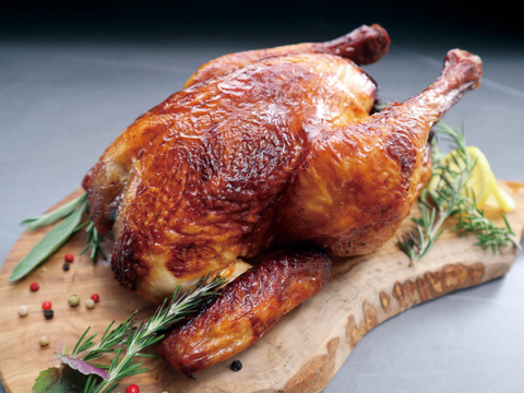 レンジ調理で完成！みつせ鶏丸焼きロースト1羽（約1kg）