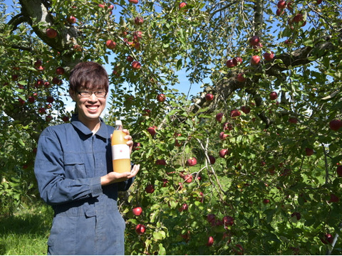 【信州りんごジュース】1000ml x 2本 甘いりんごの味がする、お子様にも大人気のりんごジュースです 長野県産 葉とらずりんご使用 #KJ000902