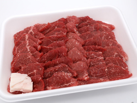 【ラスト5パック】兵庫県産黒毛和牛（経産牛）「外モモ（焼肉用）500g/パック」