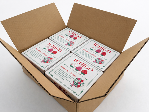 【食べ比べ】2色(赤・白)フラワー＆スクエア　160g×4箱セット