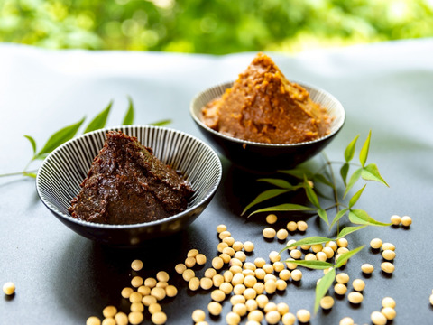 【食べ比べセット】熟成「１年と３年」矢田川みそ(300g/個×2)