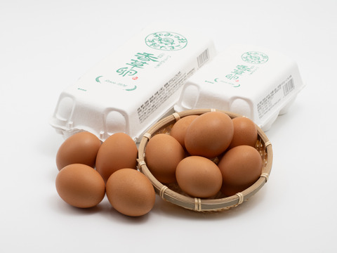 【ハーブ飼料100％】平飼い有精卵香草卵10個入×3パック　レモンイエローの黄身！ハーブの力で生臭さゼロ！