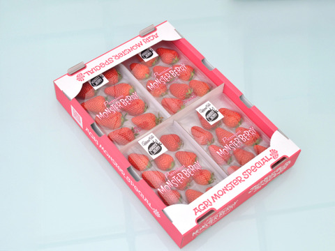 極旨！紅ほっぺＤＸトレー４個入り　約230ｇ　4トレー