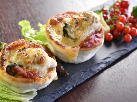 【冷凍】新感覚かき料理3種セット　殻付かきグラタン　かきと林檎のグラタン　かきチリ饅頭　ご自宅用　ご贈答用に♪