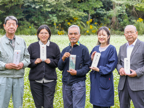 ※予約販売中※【4袋セット】千葉県の幻のそば「千葉在来」十割蕎麦　自然栽培　無塩　無添加