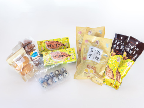 発酵育ちうずらの贅沢ギフトボックス（熨斗対応あり）〔うずら生卵・うずら燻製玉子2種・うずら卵のお菓子〕