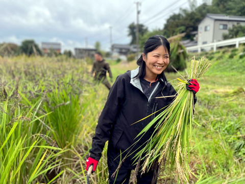 【2025年度産】自然栽培&天日干し『古代米ミックス』［紫黒米＋緑米］玄米250g（富山県氷見産）