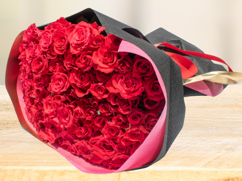 【農家直送】赤バラ50本｜プロポーズ・記念日に人気の花束