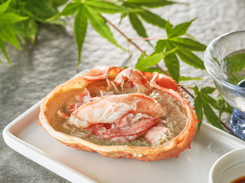 佐渡島直送！『冷凍』浜茹で紅ズワイガニ甲羅盛り（100ｇ×5パック/蟹ミソ入り）