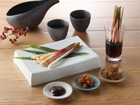 シャキッと爽やか！美味しい辛さのやわらか矢生姜（80ｇ）2パック入り 愛知県でのみ栽培される希少な矢生姜