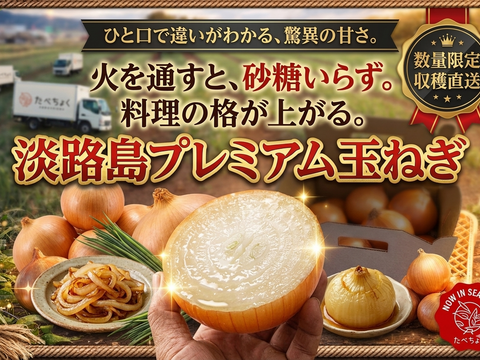 【淡路島産】特選玉ねぎ「ターザン」10kg｜吊るして長持ち、コク深い一級品